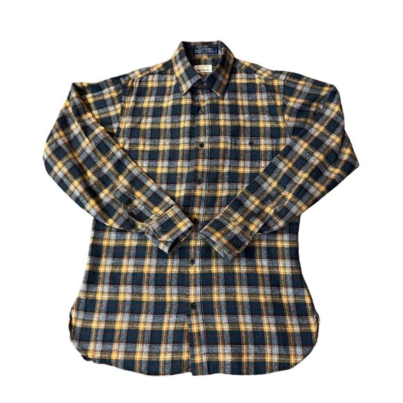 Vintage Allyn St George Mens M Plaid Wool Blend Shacket Shirt Made in Korea - Picture 3 of 12